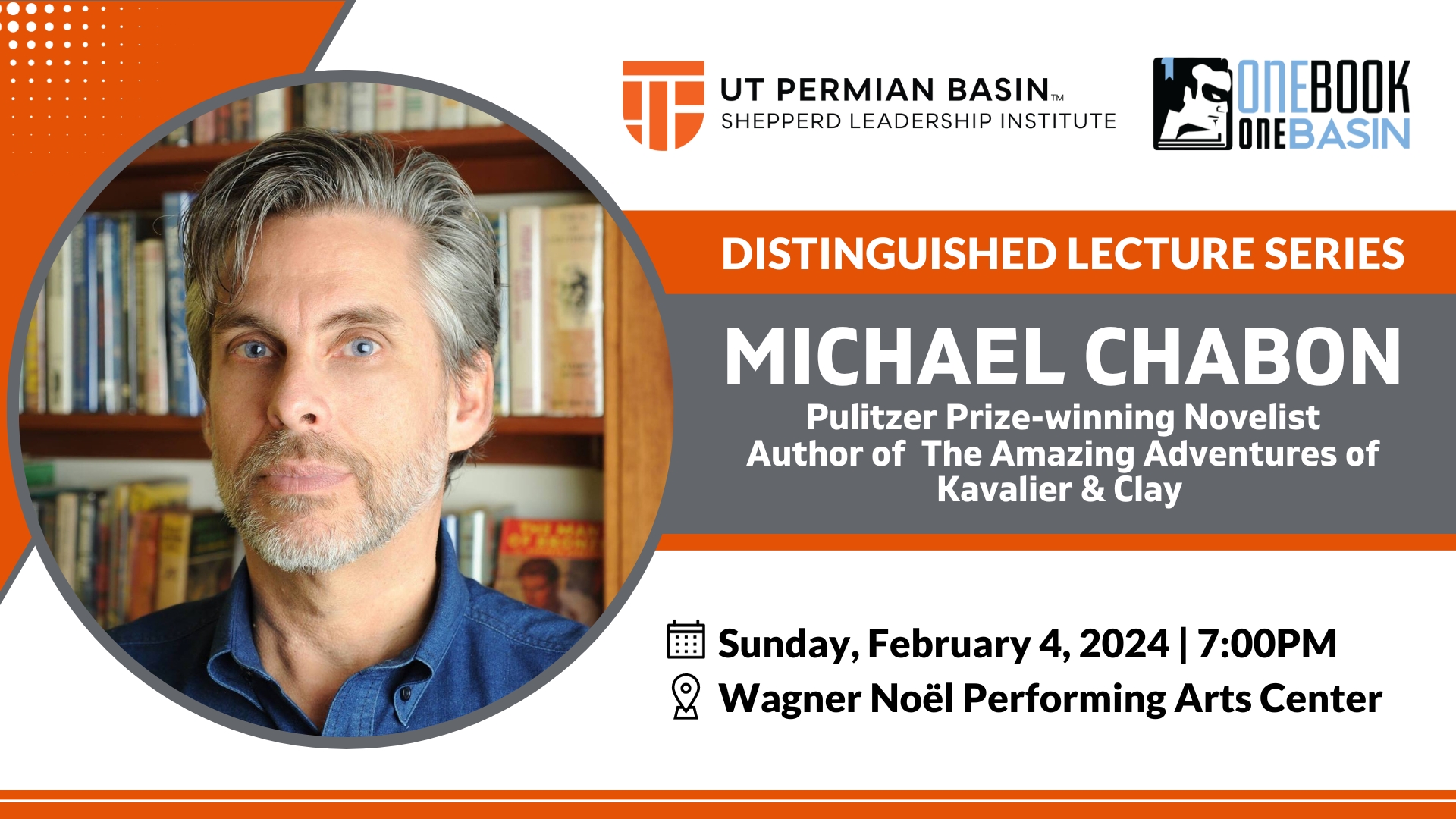 Distinguished Lecture Series - Michael Chabon FREE ADMISSION